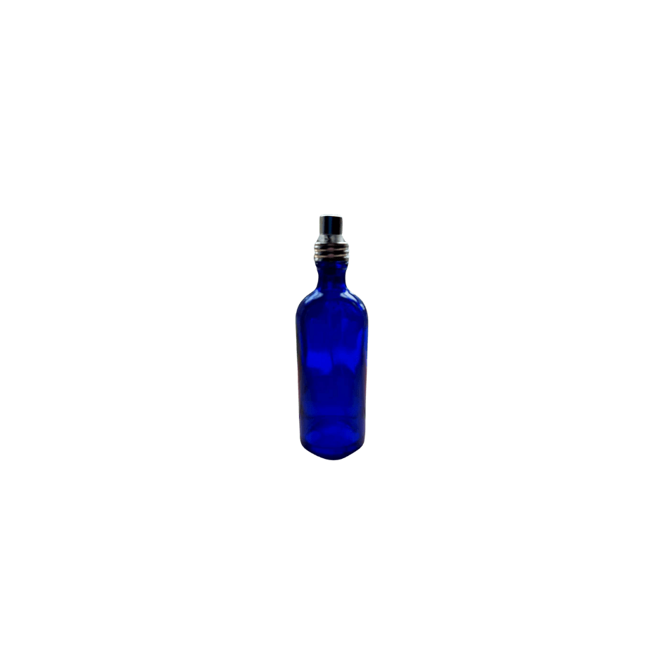 Flacon en verre bleu 100ml